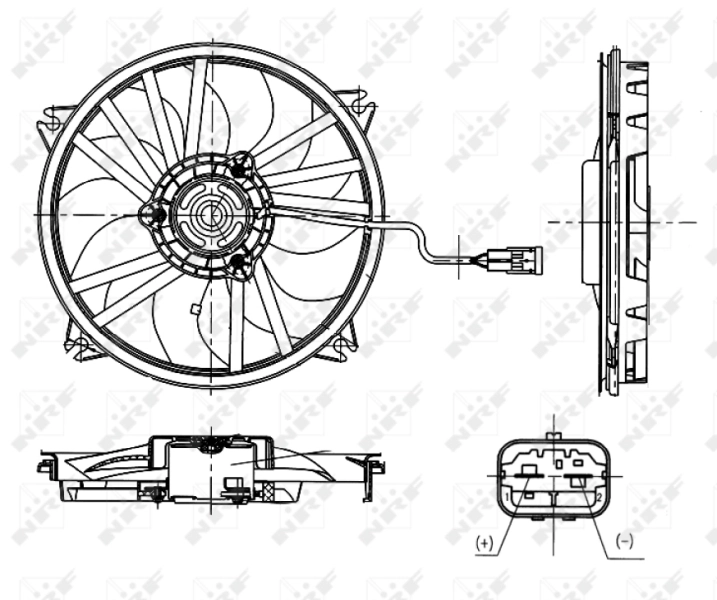 Fan, engine cooling 47665