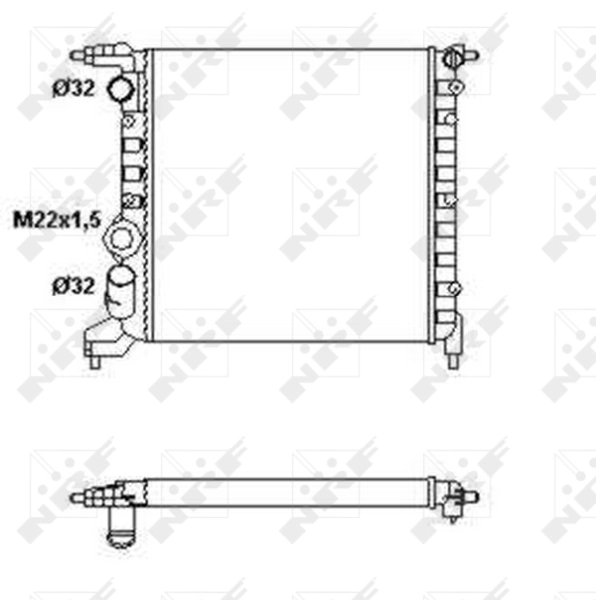 NRF 58783 Radiator, engine cooling