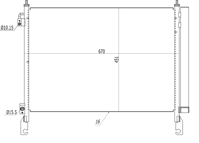NRF 350460 Condenser, air conditioning