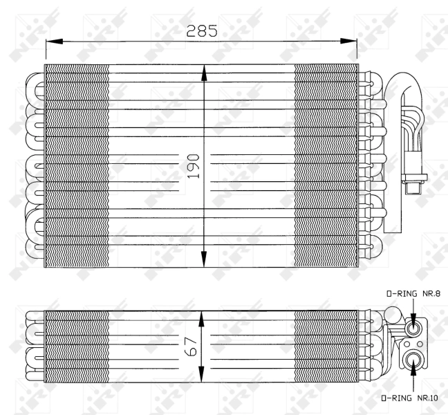 Evaporator, air conditioning EASY FIT 36026