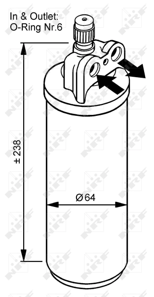 NRF 33086 Dryer, air conditioning