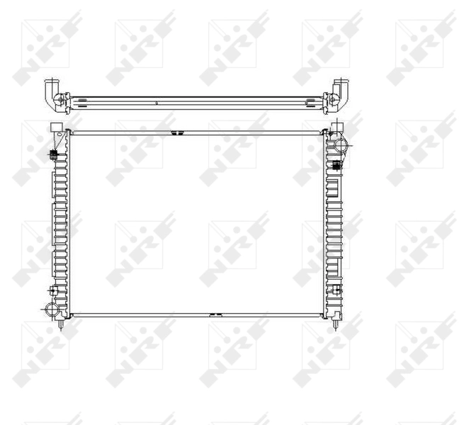 Radiator, engine cooling 55444