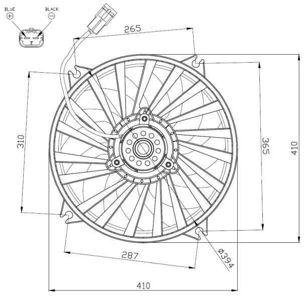 Fan, engine cooling 47962