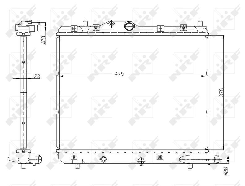 NRF 56147 Radiator, engine cooling