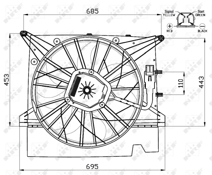 Fan, engine cooling 47462