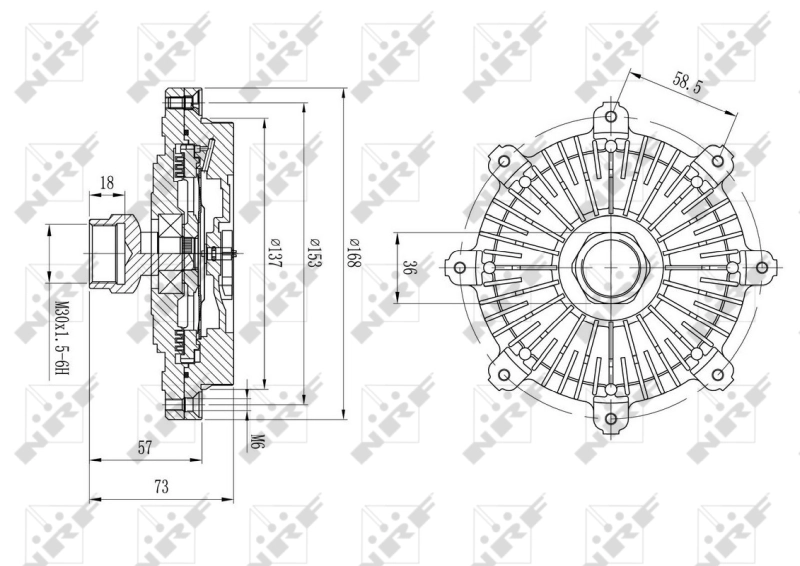 Clutch, radiator fan 49635
