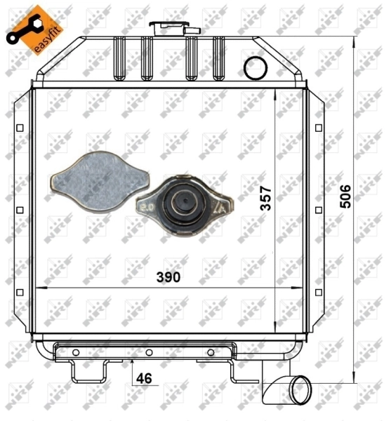 NRF 52177 Radiator, engine cooling