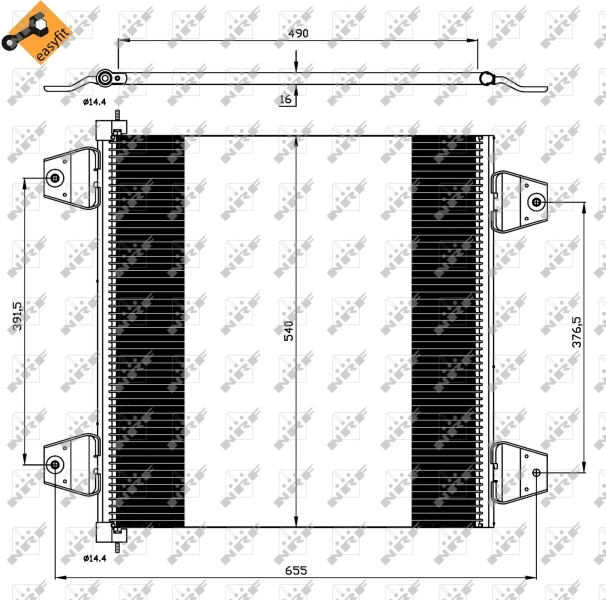 NRF 35757 Condenser, air conditioning