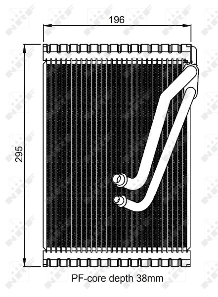 Evaporator, air conditioning 36153