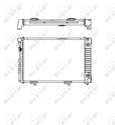 Radiator, engine cooling EASY FIT 516574
