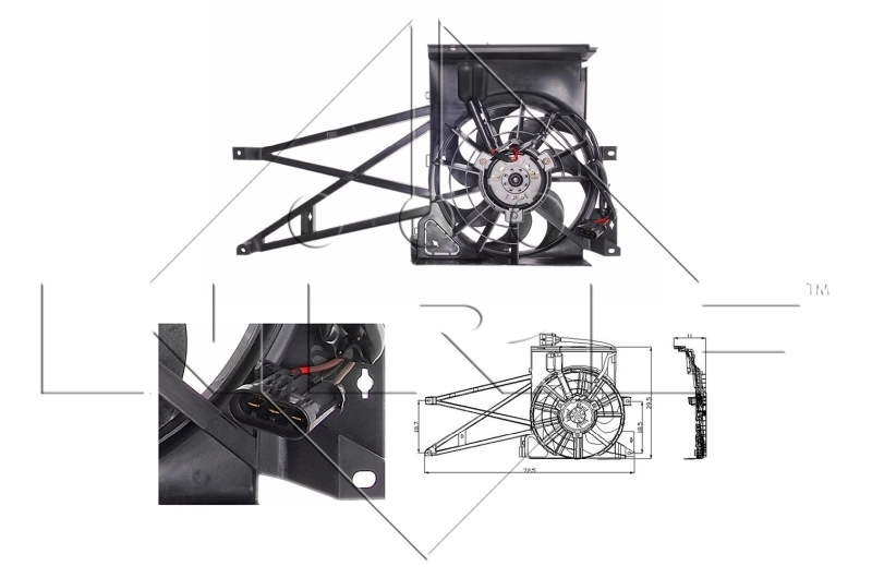 Fan, engine cooling 47013