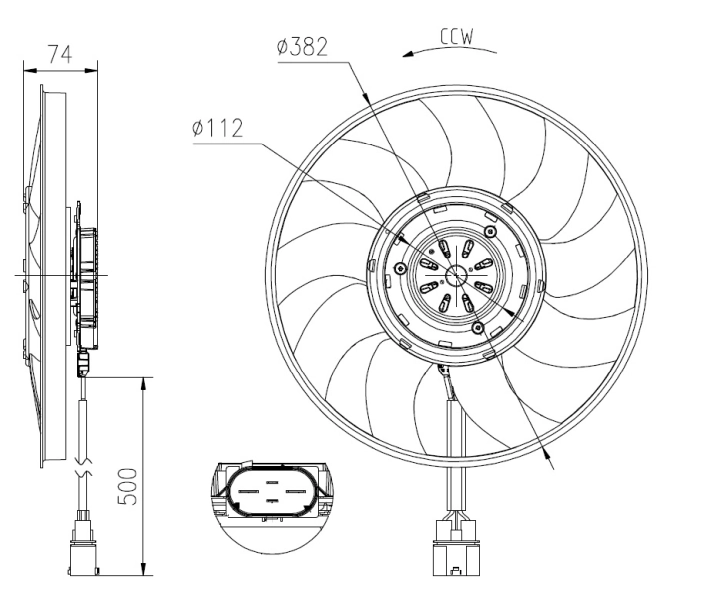 NRF 47919 Fan, engine cooling