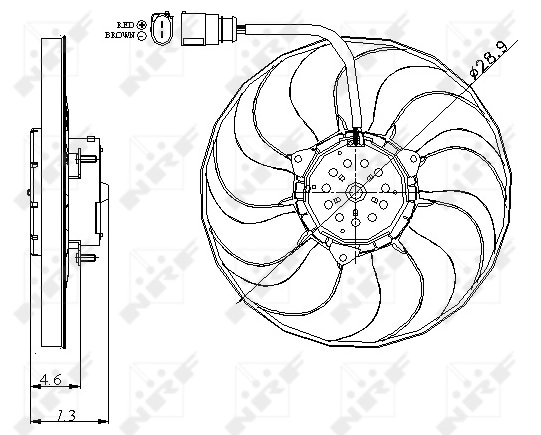 Fan, engine cooling 47381