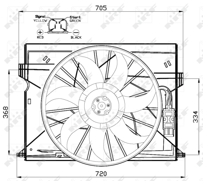 Fan, engine cooling 47444