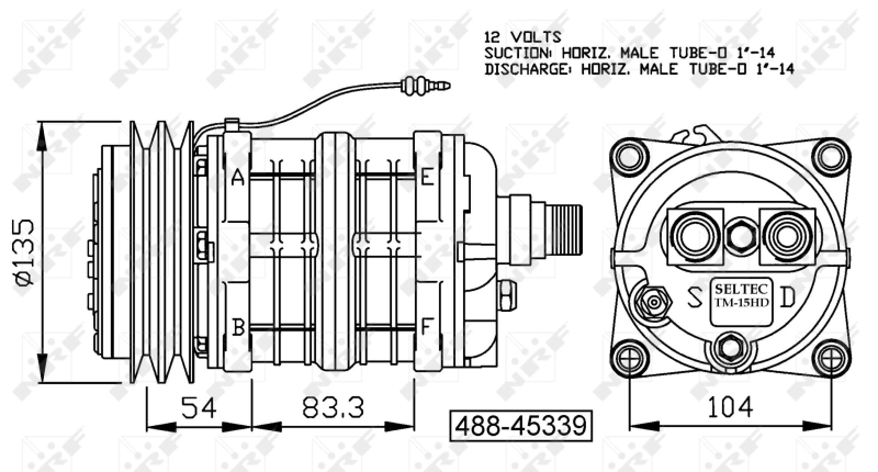 NRF 32163G Compressor, air conditioning