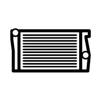 Radiator, engine cooling 53898A