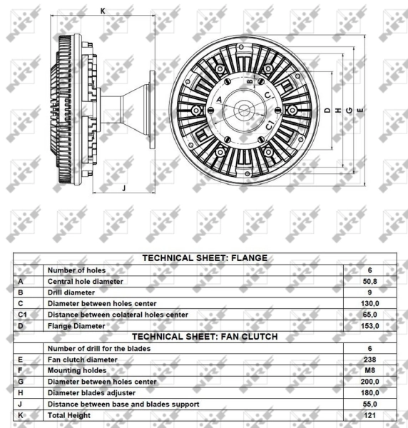 NRF 49115 Clutch, radiator fan