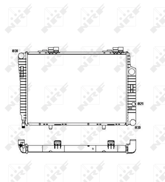 Radiator, engine cooling EASY FIT 51286