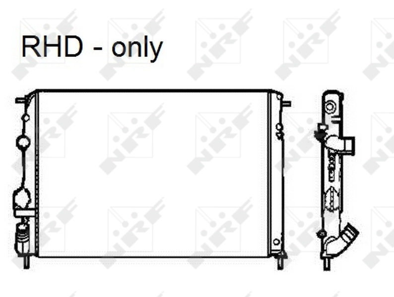 NRF 58326 Radiator, engine cooling