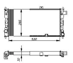 NRF 54704 Radiator, engine cooling