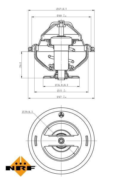 Thermostat, coolant EASY FIT 725098