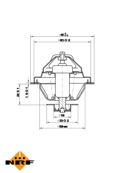 冷却水节温器 725162