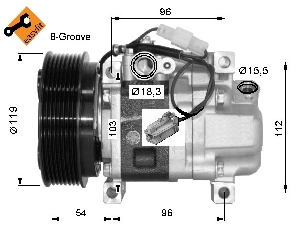 Compressor, air conditioning GENUINE 32688G