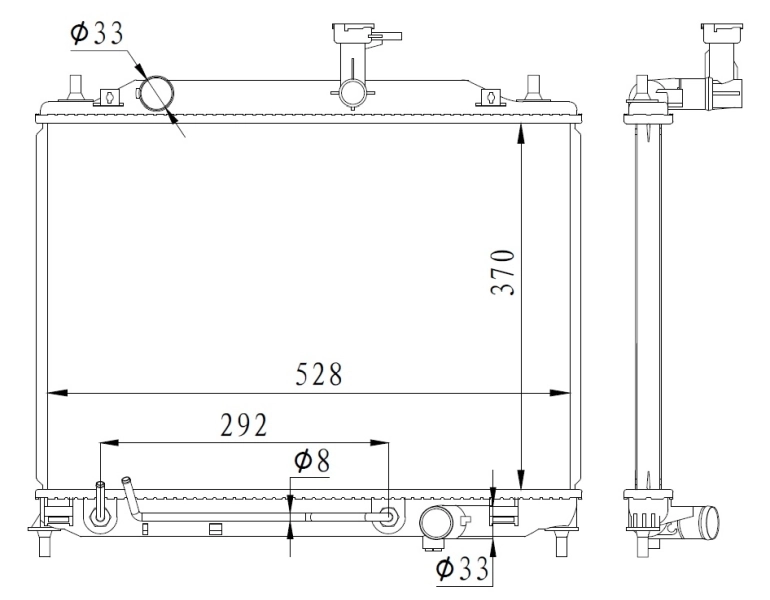 NRF 550015 Radiator, engine cooling
