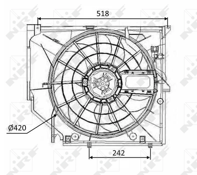 Fan, engine cooling 47026