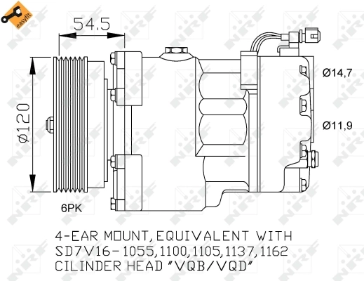 Compressor, air conditioning EASY FIT 32033