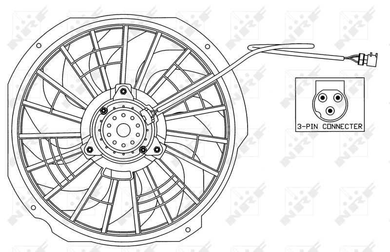 Fan, engine cooling 47025