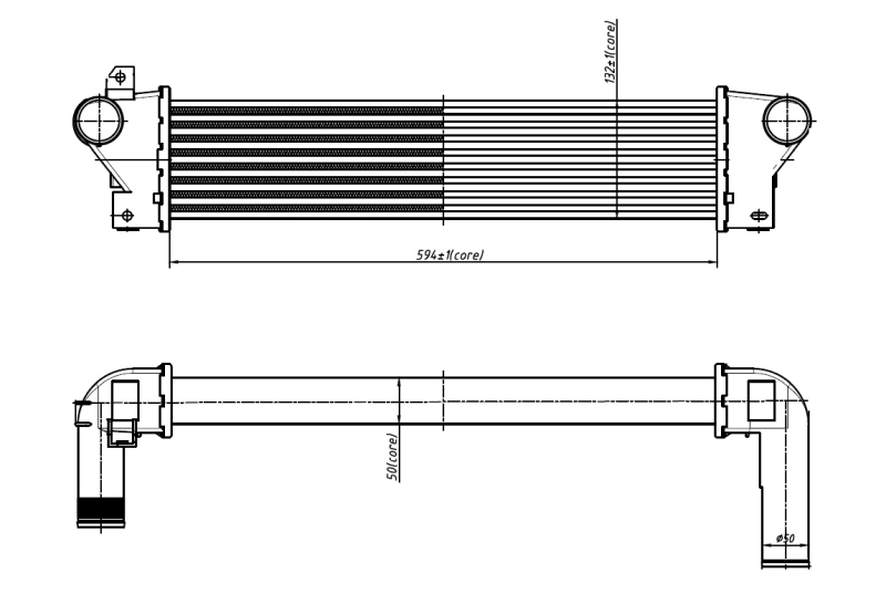 NRF 309054 Charge Air Cooler