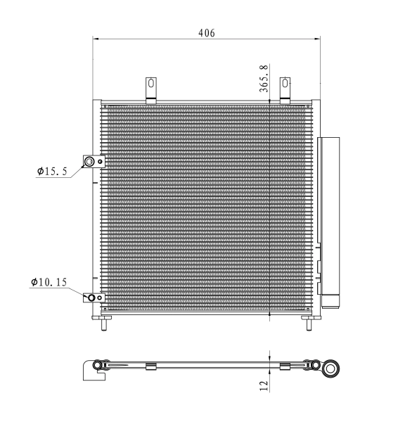 Condenser, air conditioning EASY FIT 350451