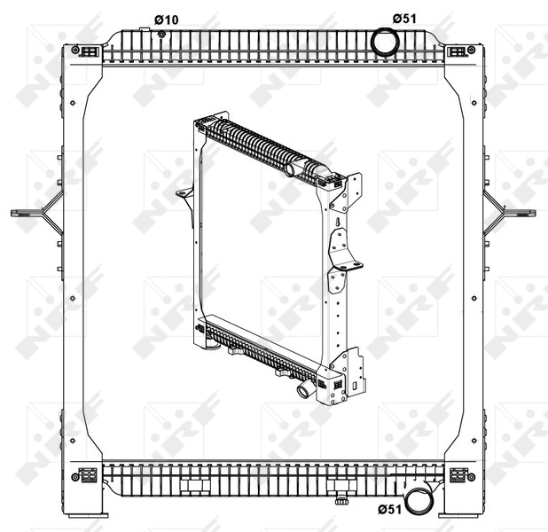 NRF 519798 Radiator, engine cooling