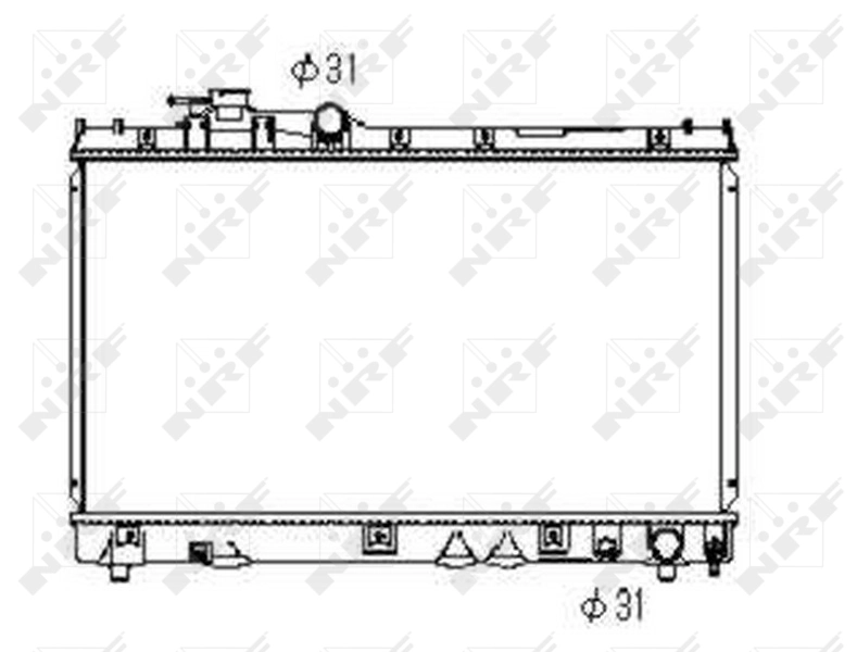Radiator, engine cooling 53352
