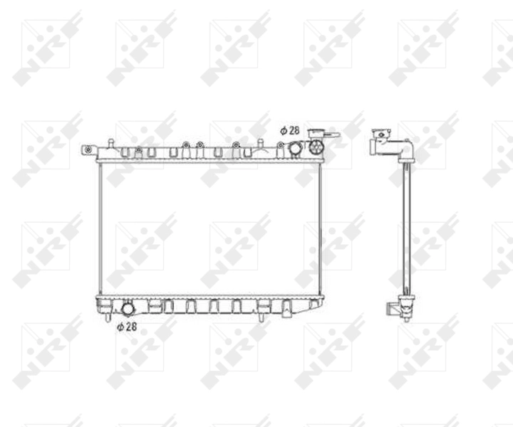 Radiator, engine cooling 53583