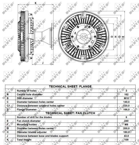 NRF 49069 Clutch, radiator fan