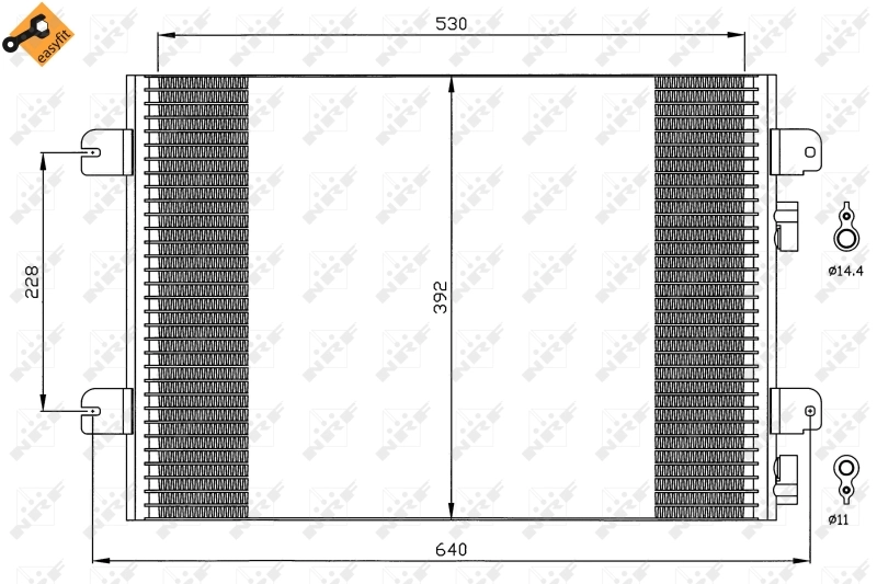 Kondensor, AC EASY FIT 35542