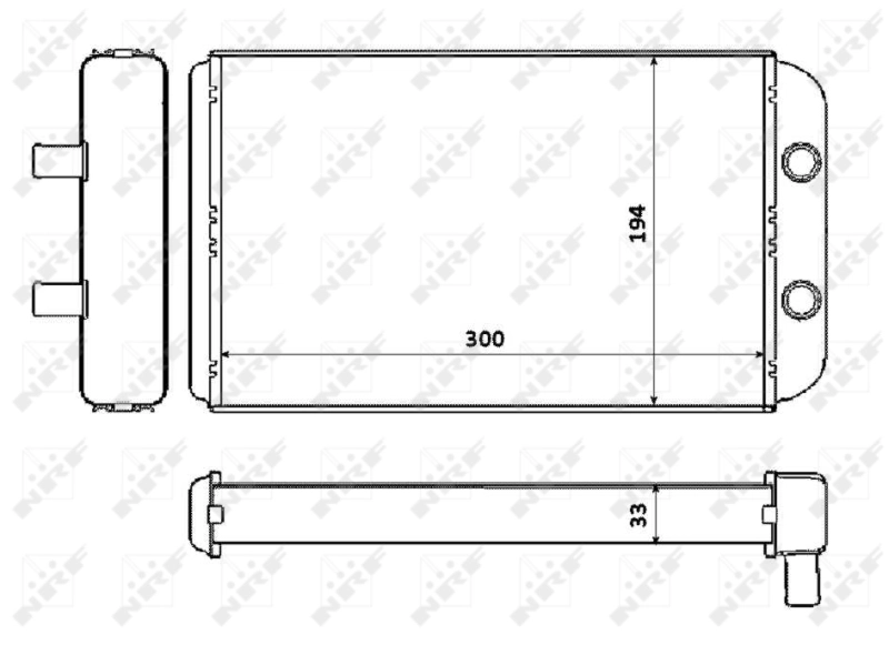 NRF 53562 Heat Exchanger, interior heating