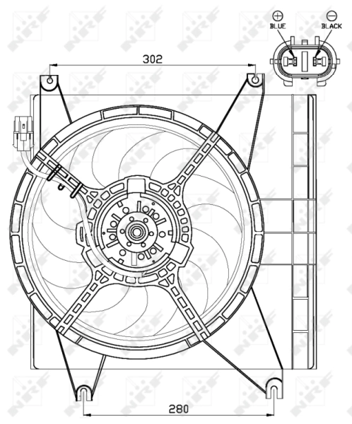Fan, engine cooling 47547