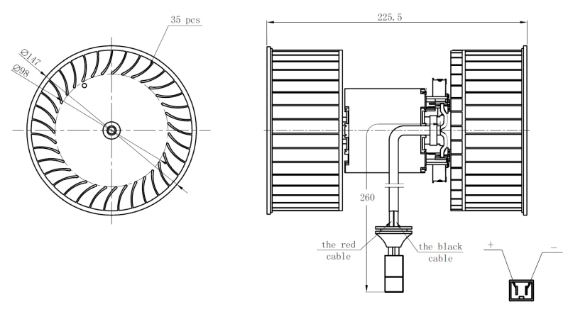 Interior Blower 34264