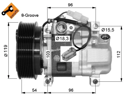 Compressor, air conditioning GENUINE 32688G