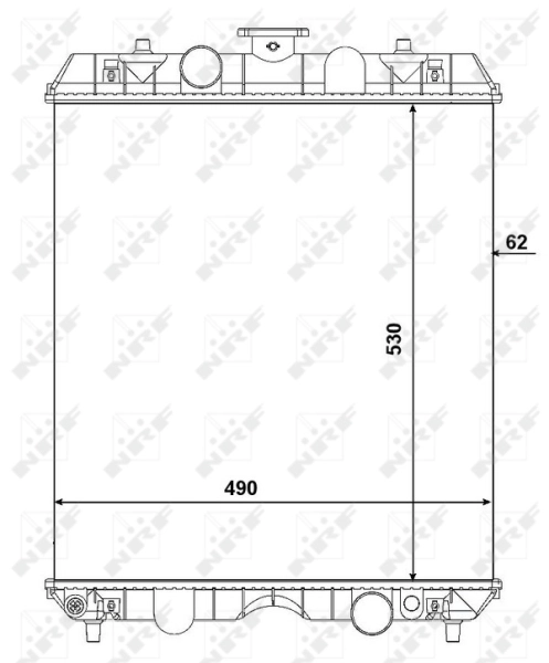 NRF 54106 Radiator, engine cooling