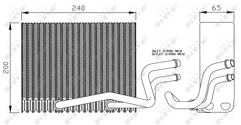 Evaporator, air conditioning EASY FIT 36098