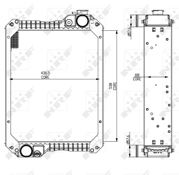 NRF 54070 Radiator, engine cooling