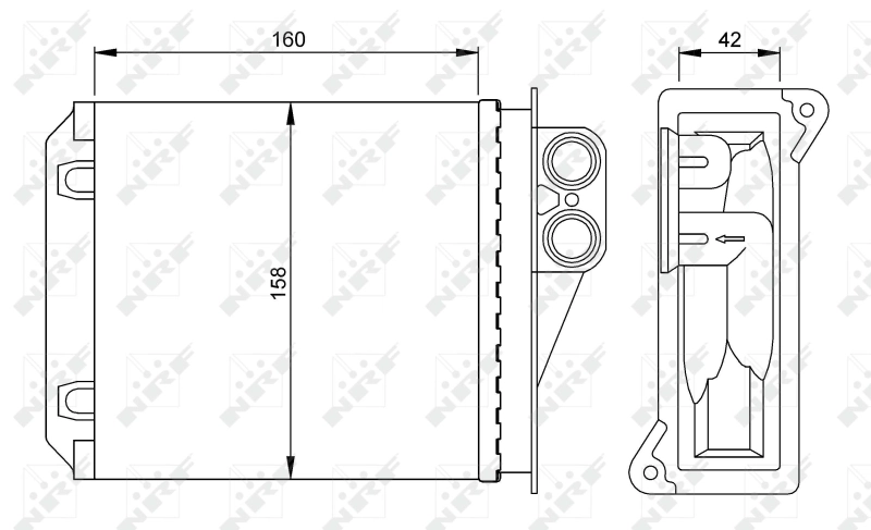 Heat Exchanger, interior heating 54236