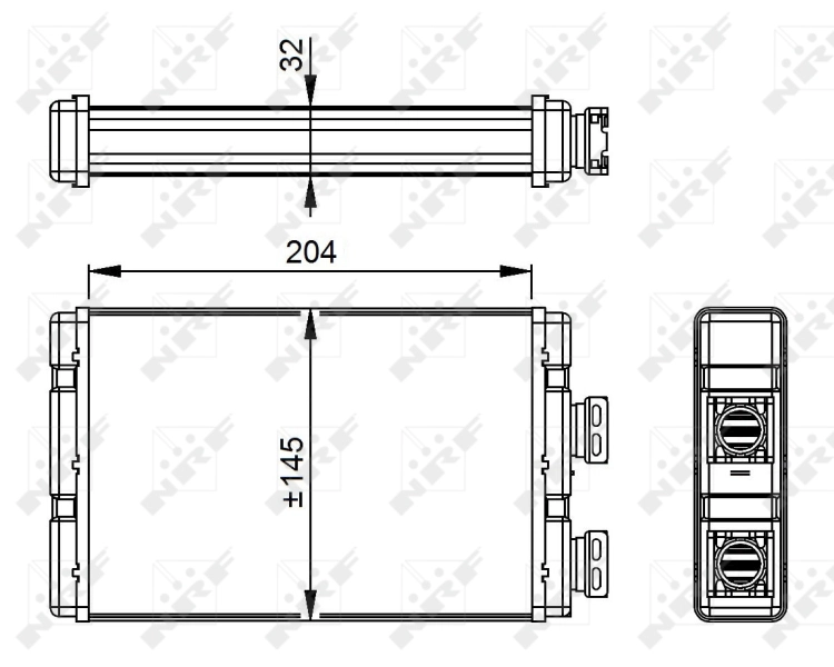 Heat Exchanger, interior heating 54295