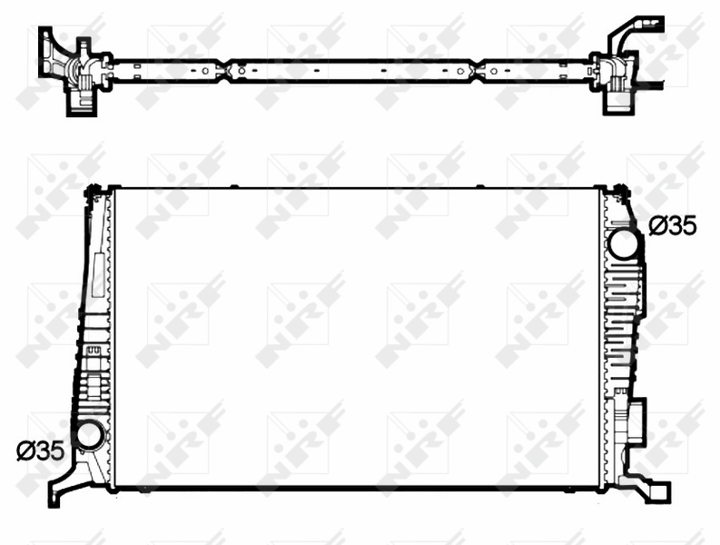 Radiator, engine cooling 53138