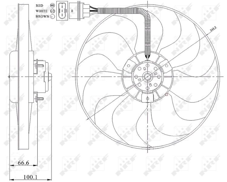 Fan, engine cooling 47204