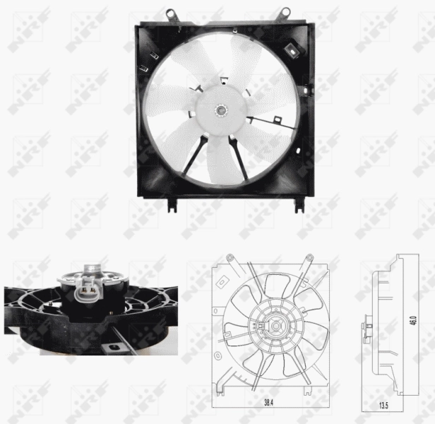 NRF Ventilador, refrigeración del motor 47696